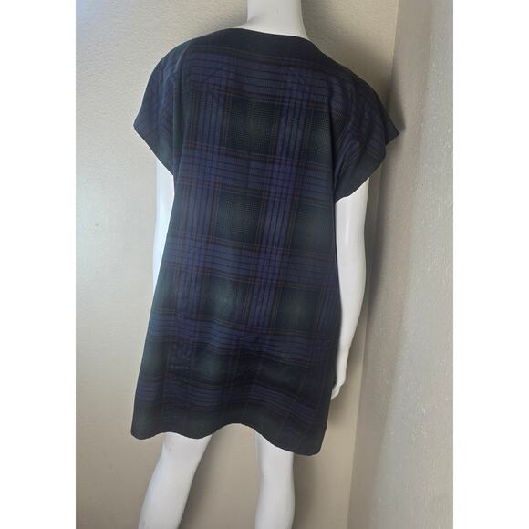 Hatch Stella Plaid Short Sleeve Maternity Dress - Picture 7 of 8